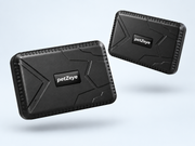 Two petZeye GPS 915 vehicle trackers shown at different angles